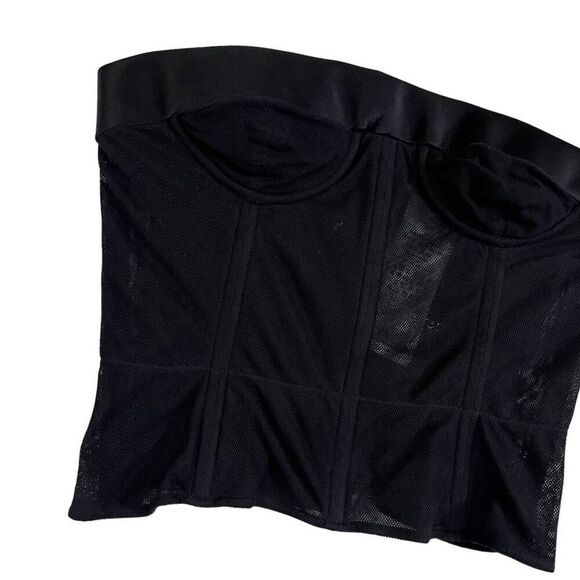 Maison Margiela Corset Top in Black - Picture 4 of 14